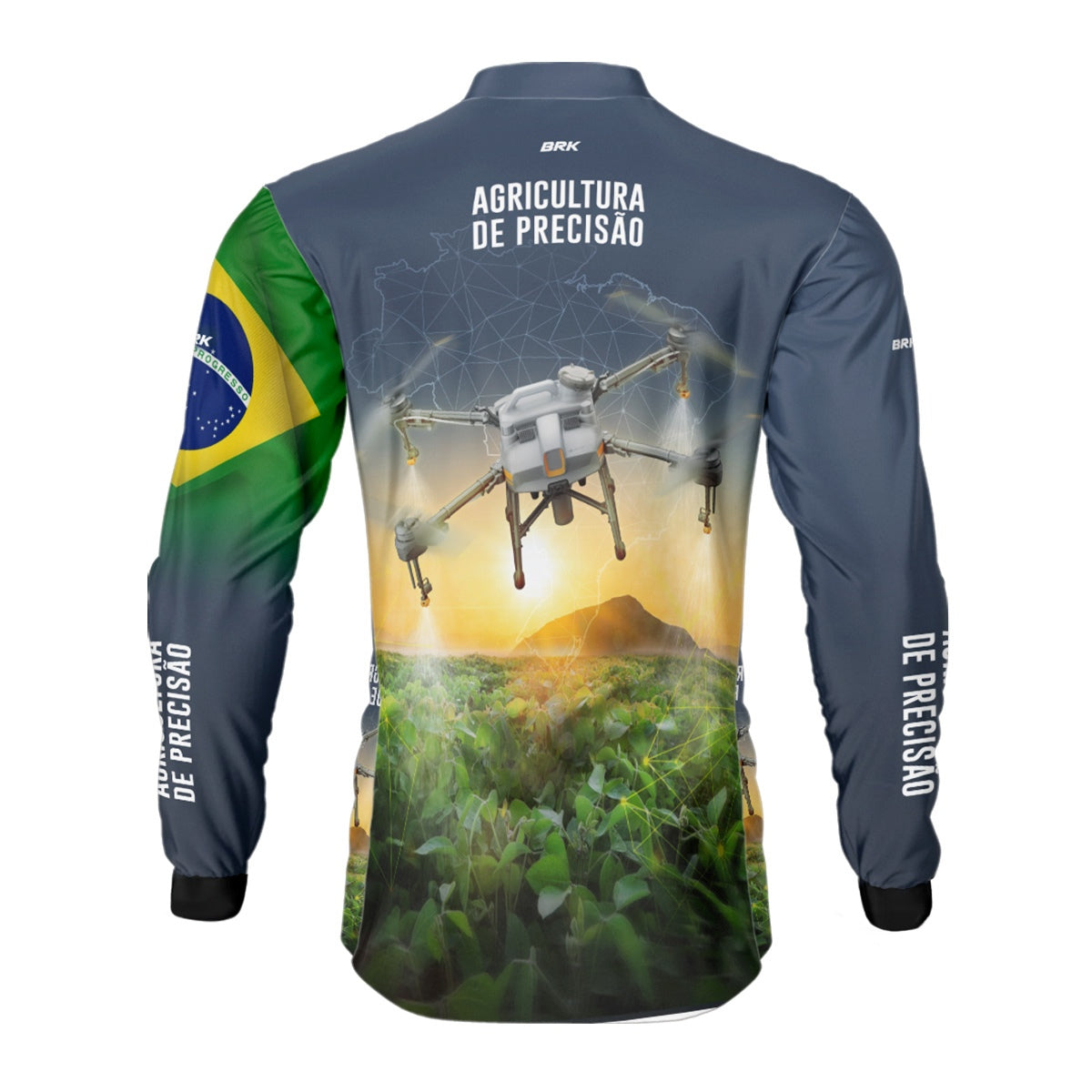 Camisa Agro Brk Drone T10 com Proteção Solar UV50+