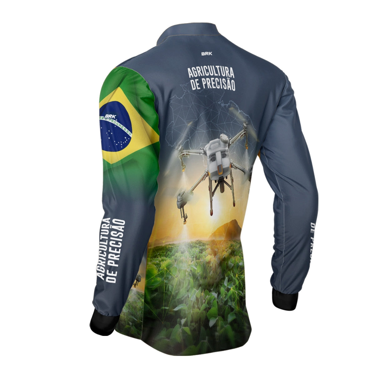 Camisa Agro Brk Drone T10 com Proteção Solar UV50+