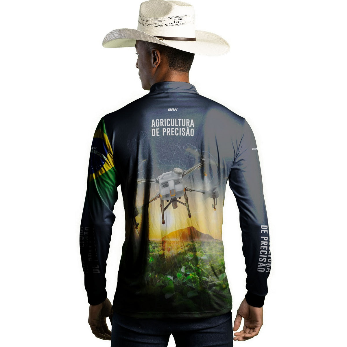 Camisa Agro Brk Drone T10 com Proteção Solar UV50+