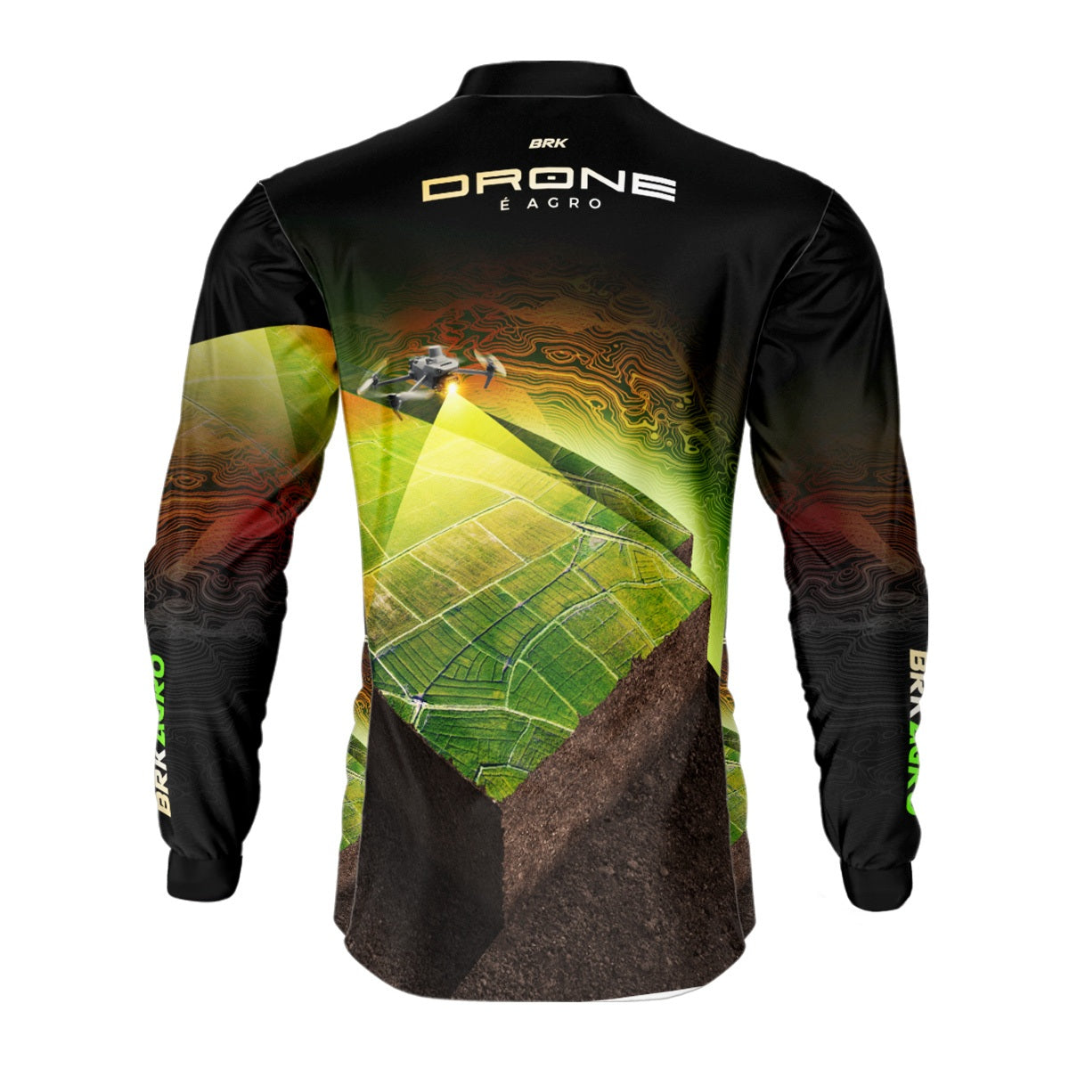 Camisa Agro Brk Drone de Mapeamento com Proteção Solar UV50+