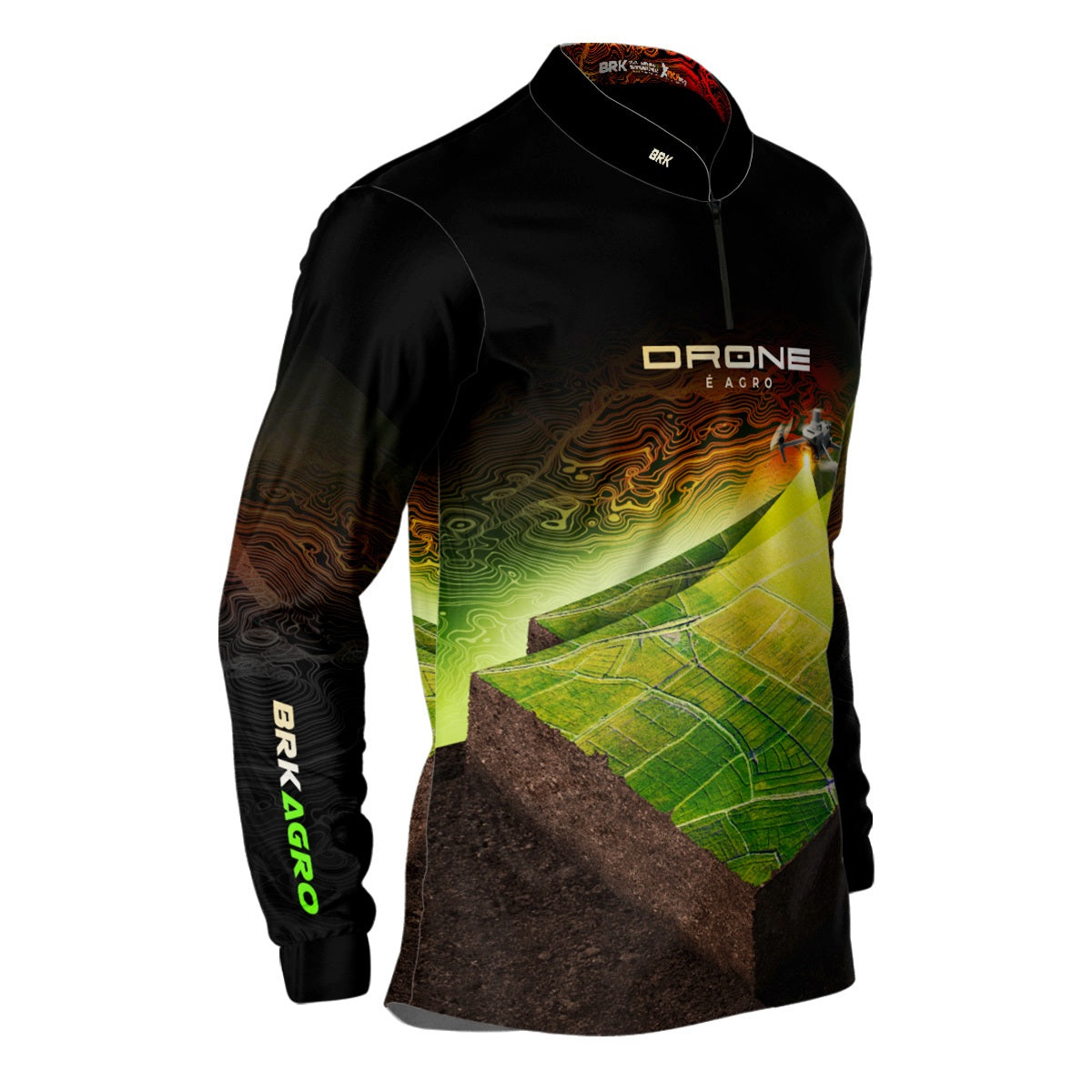 Camisa Agro Brk Drone de Mapeamento com Proteção Solar UV50+