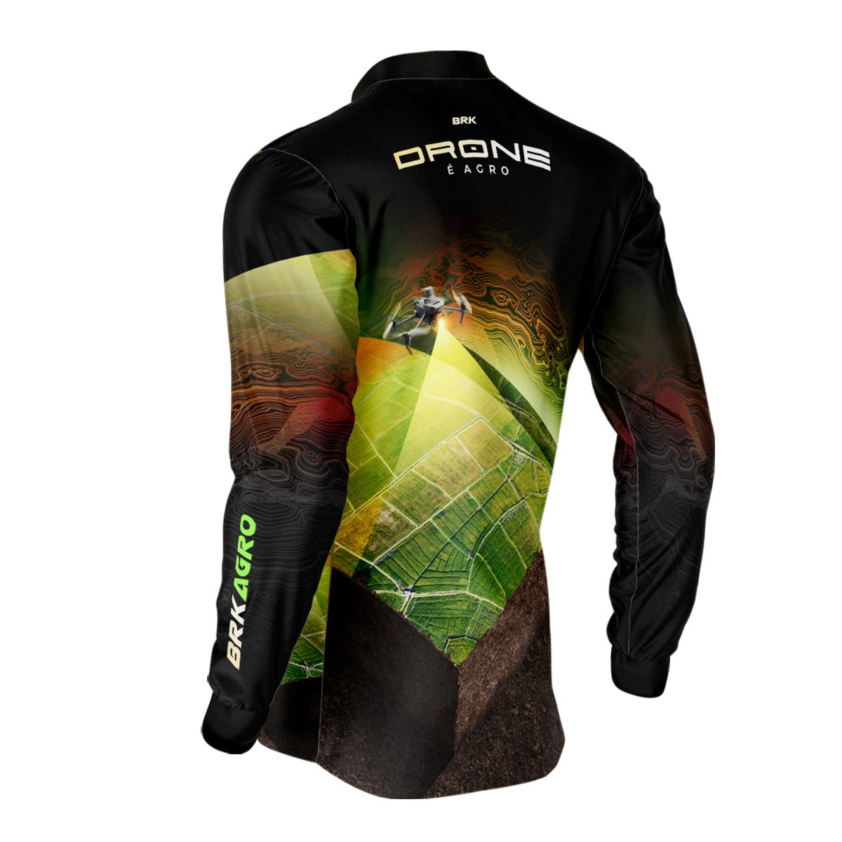Camisa Agro Brk Drone de Mapeamento com Proteção Solar UV50+