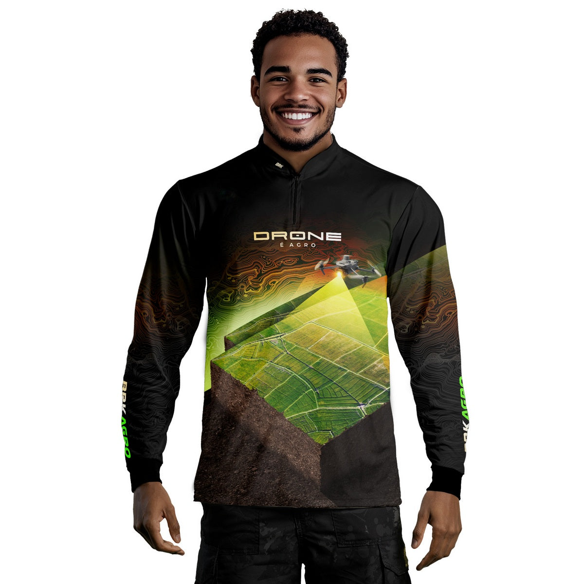 Camisa Agro Brk Drone de Mapeamento com Proteção Solar UV50+