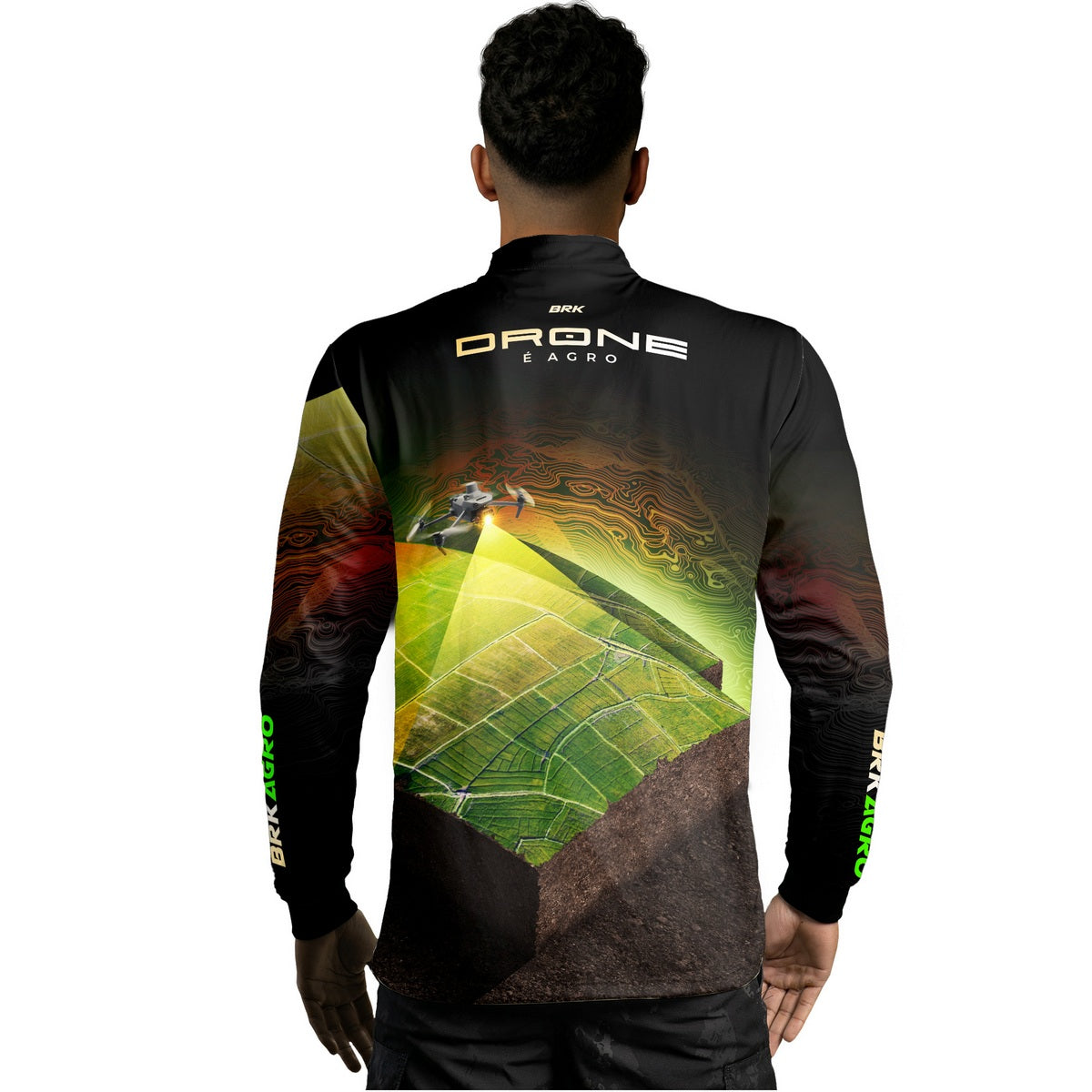 Camisa Agro Brk Drone de Mapeamento com Proteção Solar UV50+