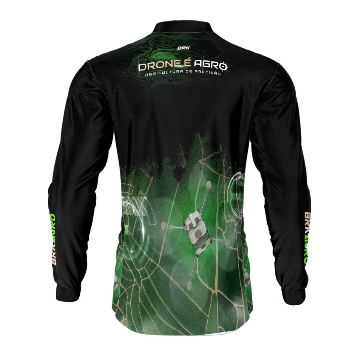 Camisa Agro Brk Pulverização Mapeamento com Proteção Solar UV50+
