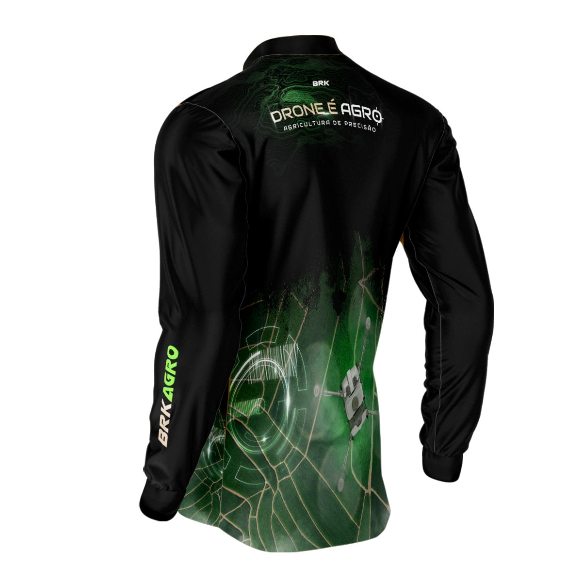 Camisa Agro Brk Pulverização Mapeamento com Proteção Solar UV50+