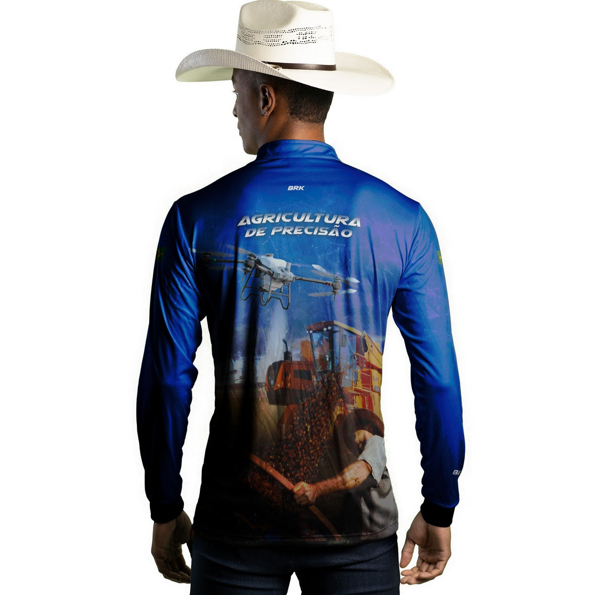 Camisa Agro Brk Pulverização Café com Proteção Solar UV50+