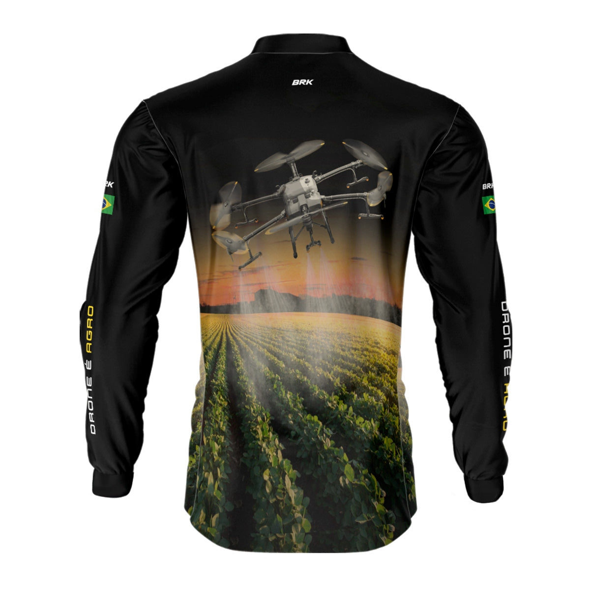 Camisa Agro Brk Pulverização Soja com Proteção Solar UV50+