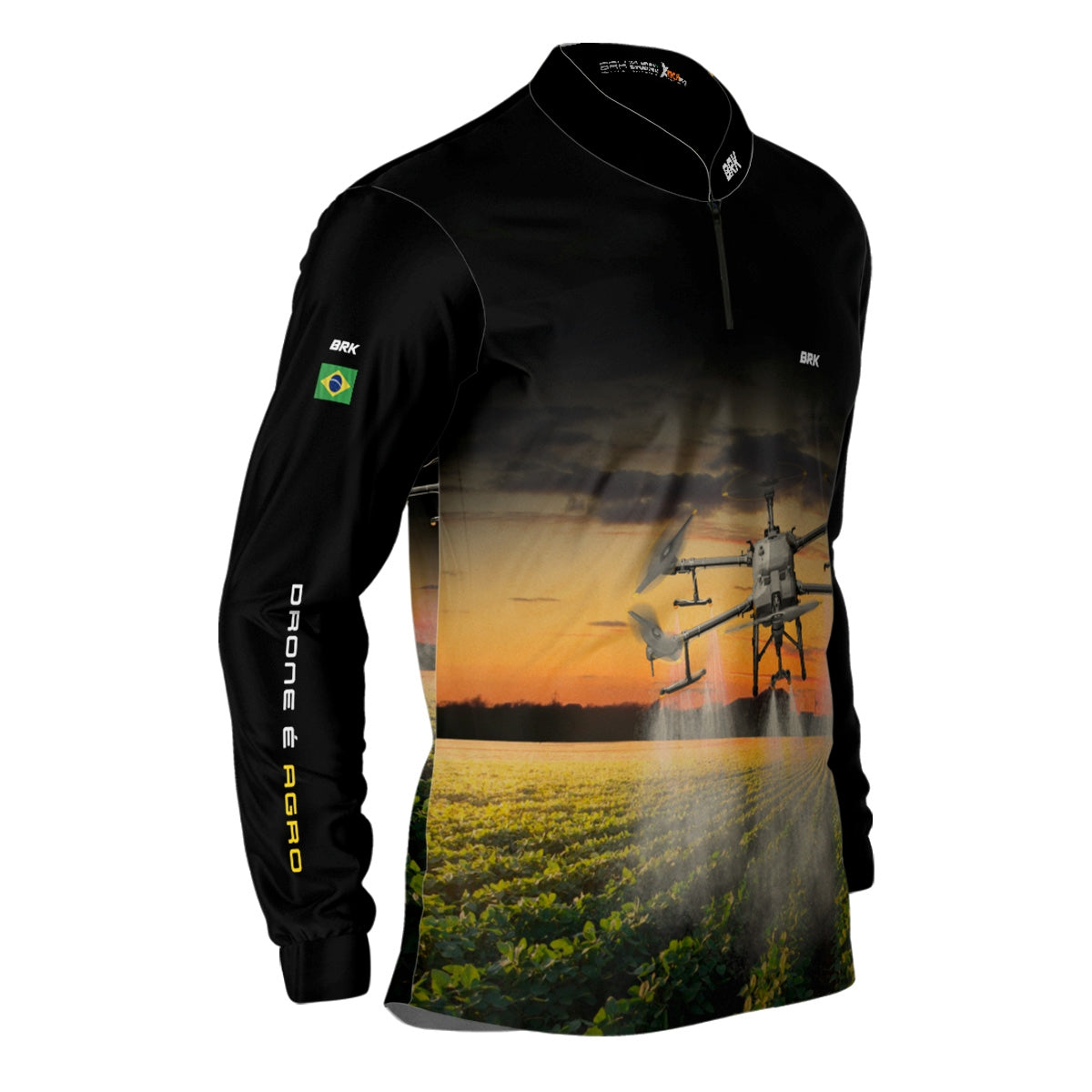 Camisa Agro Brk Pulverização Soja com Proteção Solar UV50+
