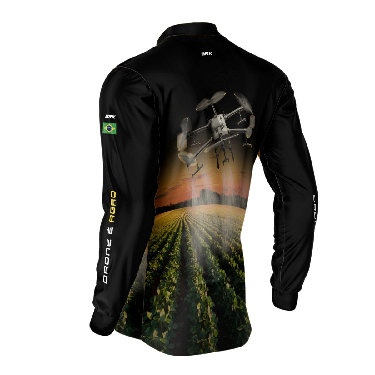 Camisa Agro Brk Pulverização Soja com Proteção Solar UV50+