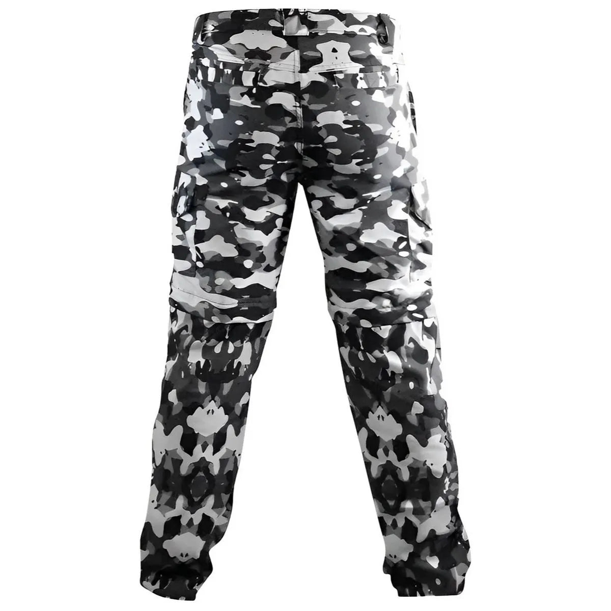 Calça Explorer Brk Camuflado Preto e Branco Vira Bermuda