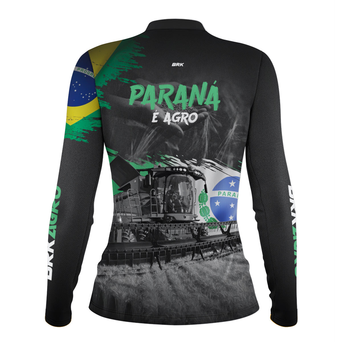 Camisa Agro Feminina Brk Agro é Paraná com Proteção Solar UV50+