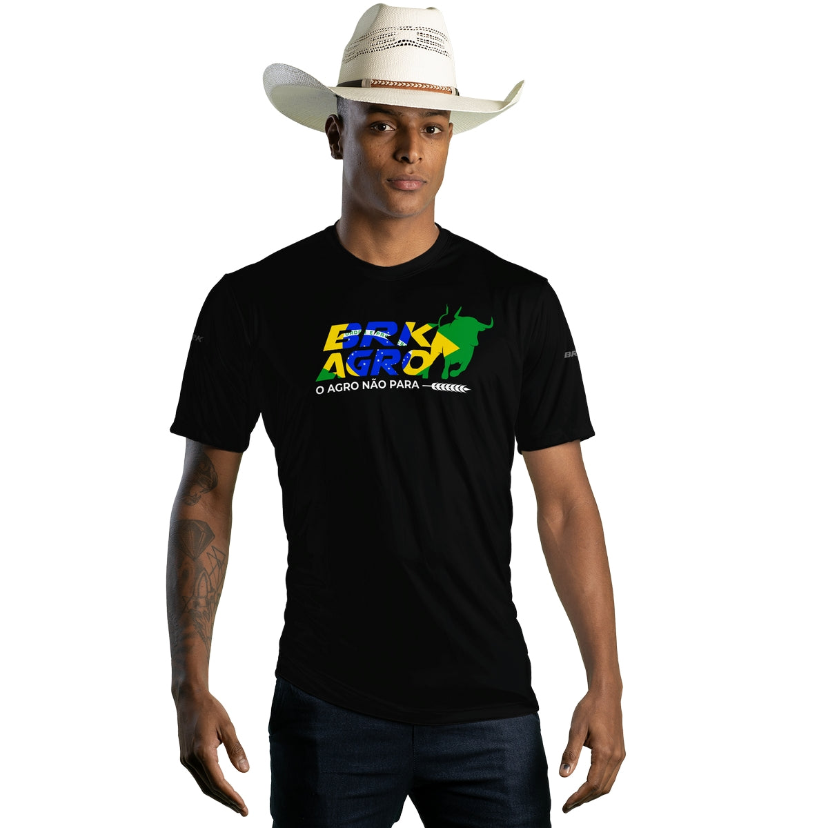 Camiseta Agro Brk O Agro Não Para com Proteção Solar UV50+