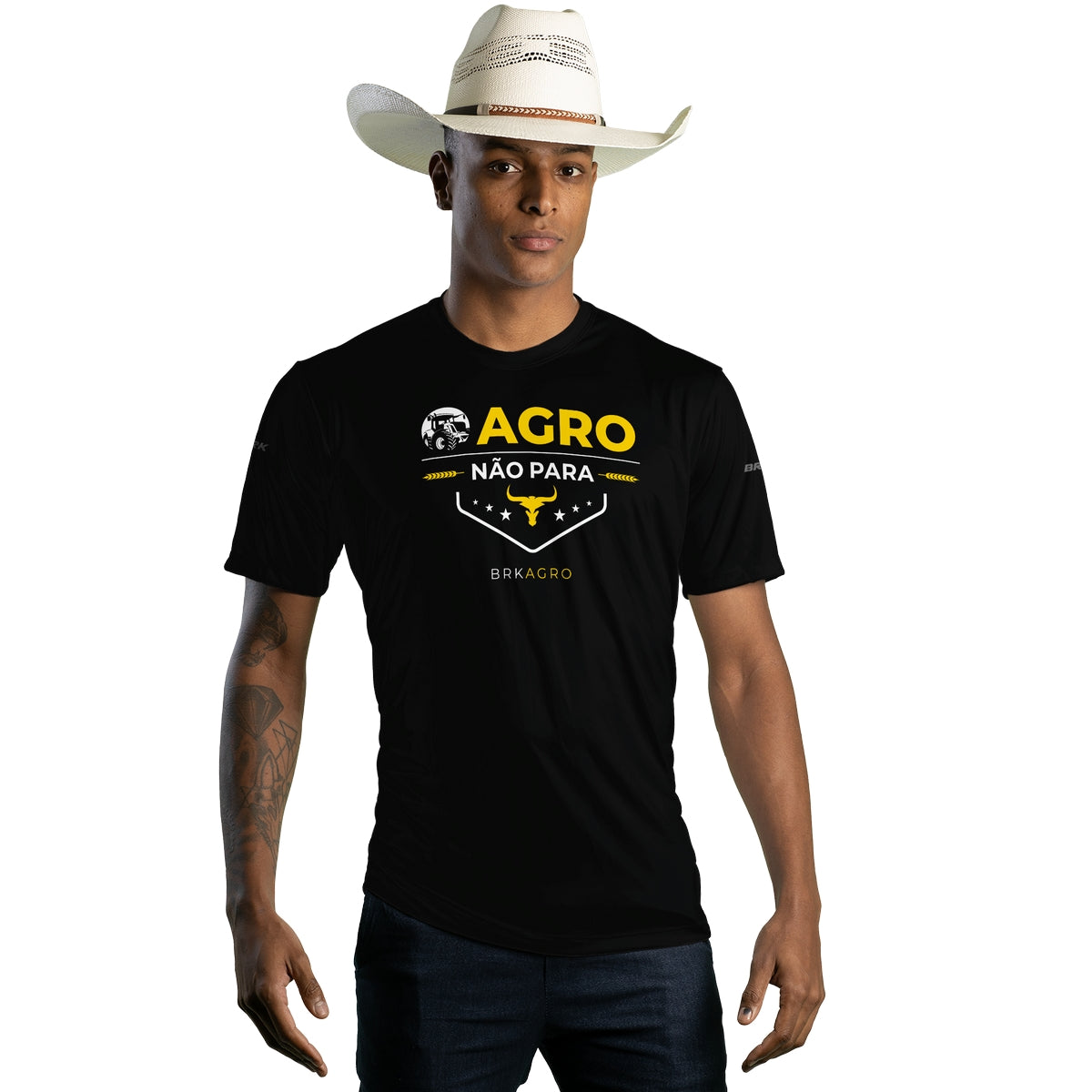 Camiseta Agro Brk O Agro Não Para com Proteção Solar UV50+