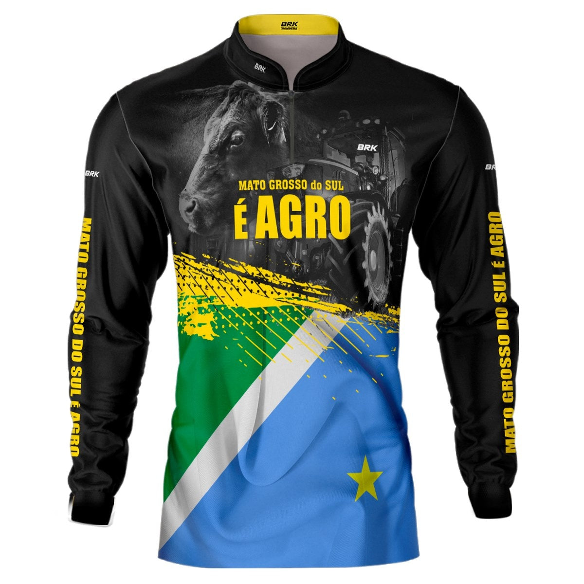 Camisa Agro Brk Mato Grosso do Sul é Agro com UV50+ Envio Imediato