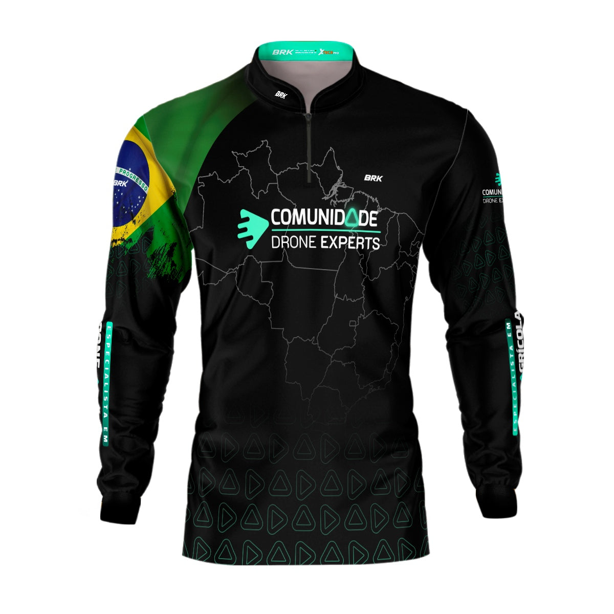 Camisa Agro Brk Drone Expert comunidade com Proteção Solar UV50+