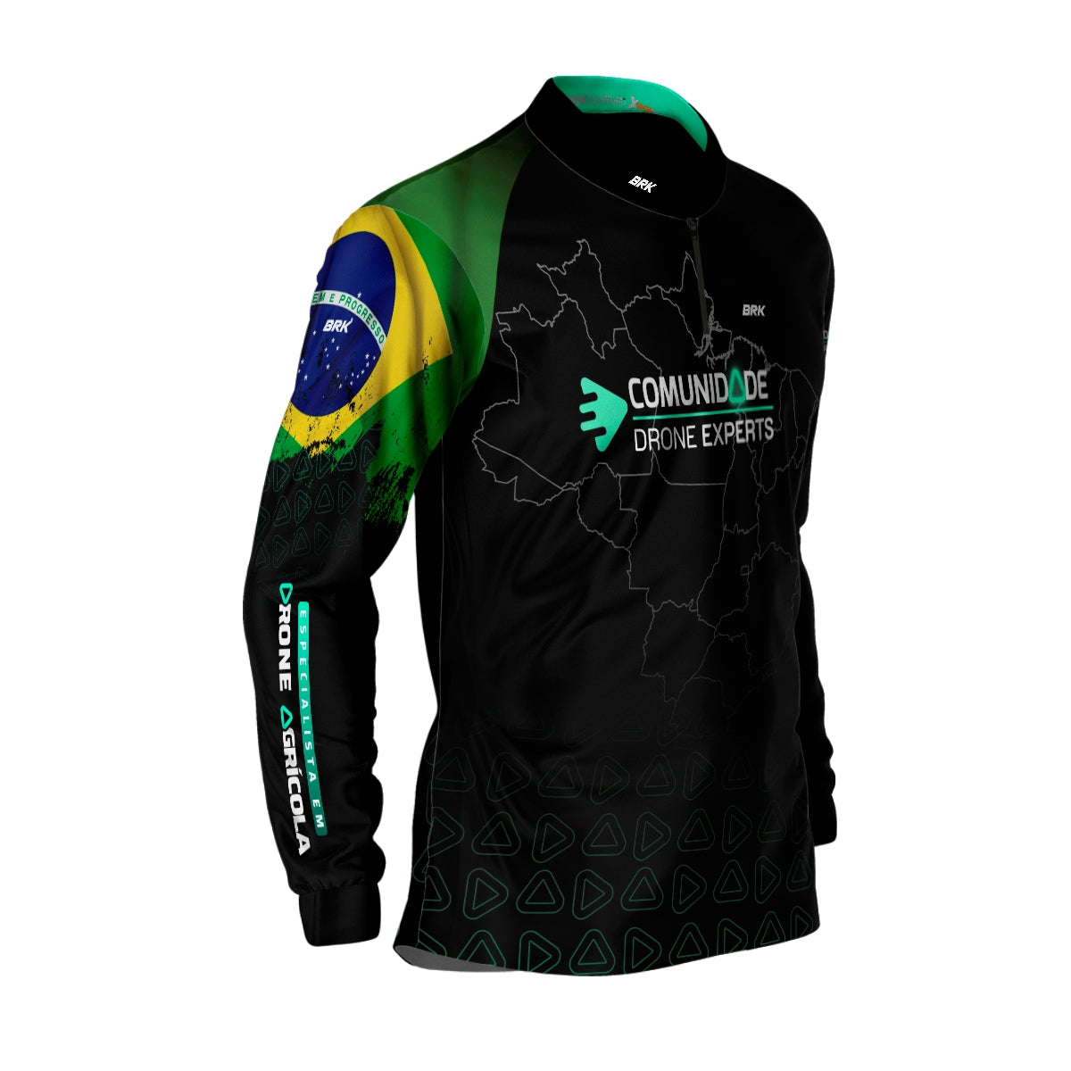 Camisa Agro Brk Drone Expert comunidade com Proteção Solar UV50+
