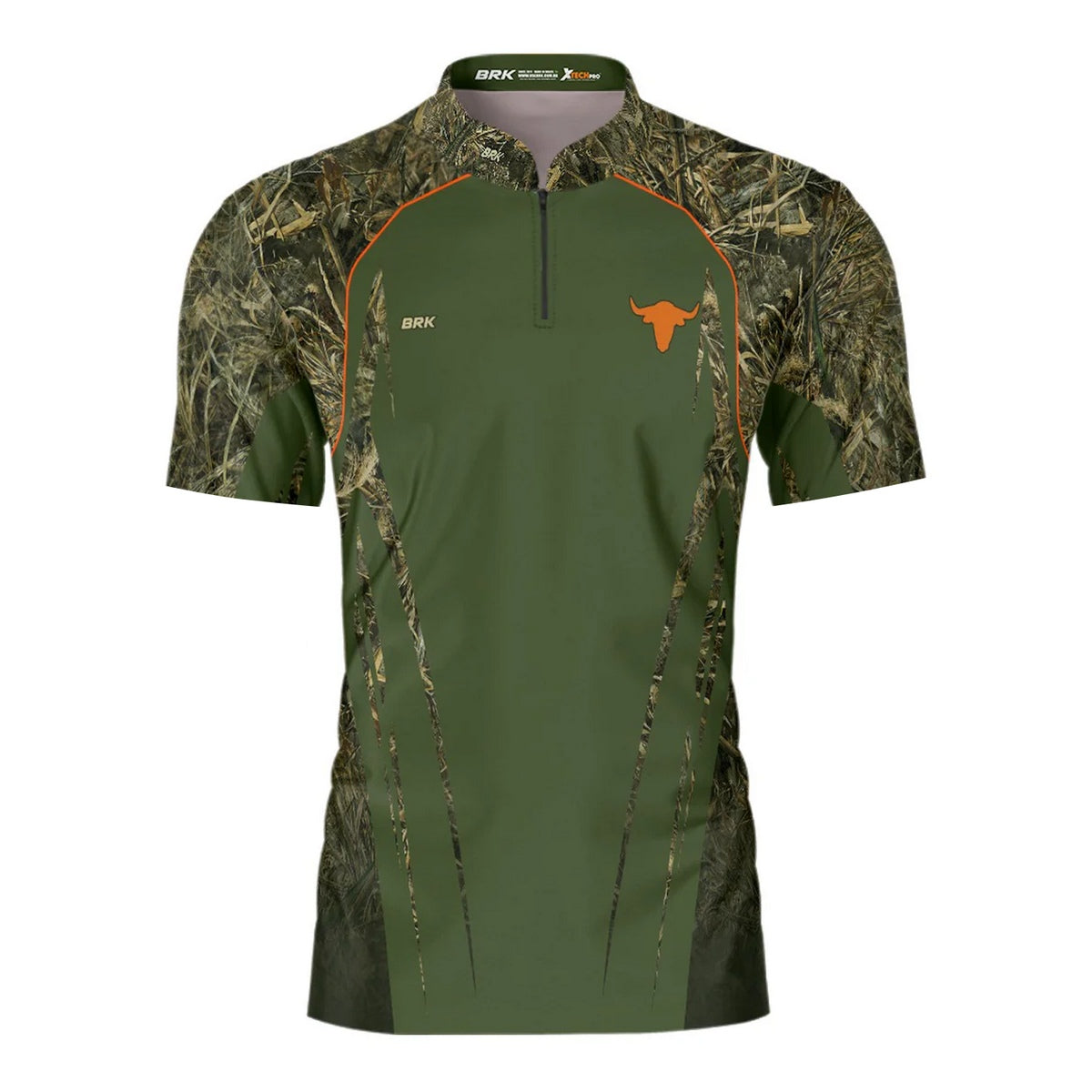 Camisa Manga Curta Agro Brk Real Tree Camuflada com Proteção Solar UV50+