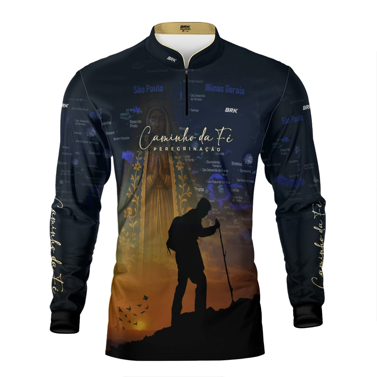 Camisa Agro Brk Caminho da Fé Peregrinação com Proteção Solar UV50+