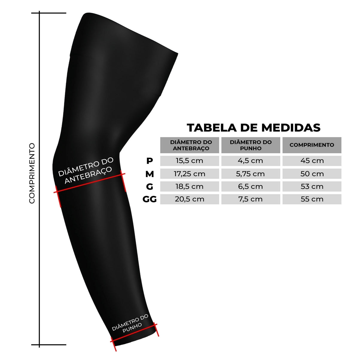 Manguito com Proteção UV50+ Caminhada da Fé Peregrinação