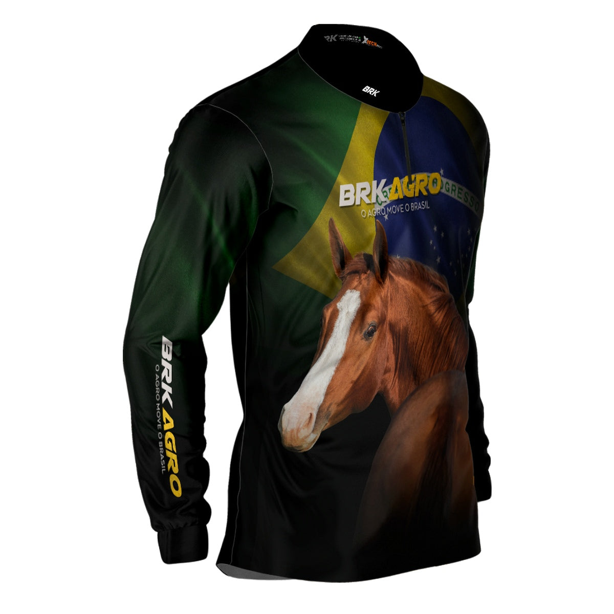 Camisa Agro Brk Team Roping Brasil 3 com UV50+