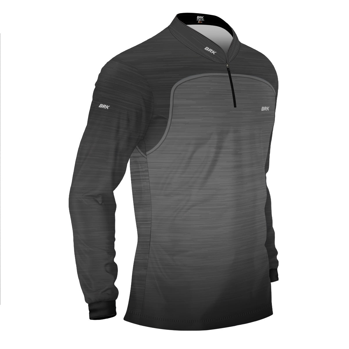 Camisa Agro Brk Mescla Preto Cinza com Proteção Solar UV50+