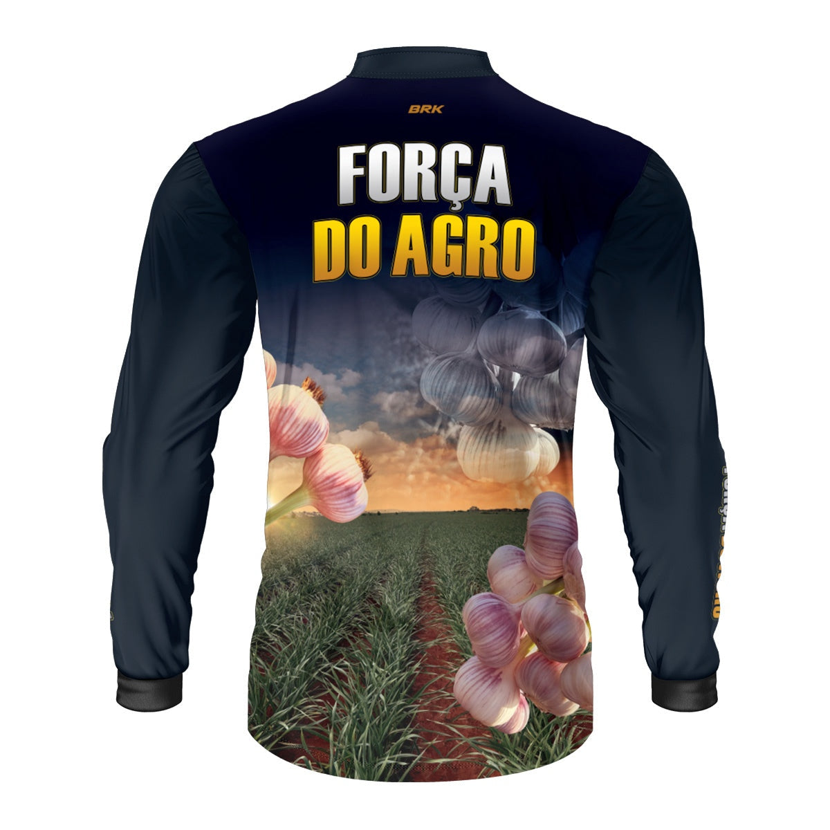 Camisa Agro Brk Produtor de Alho com Proteção Solar UV50+
