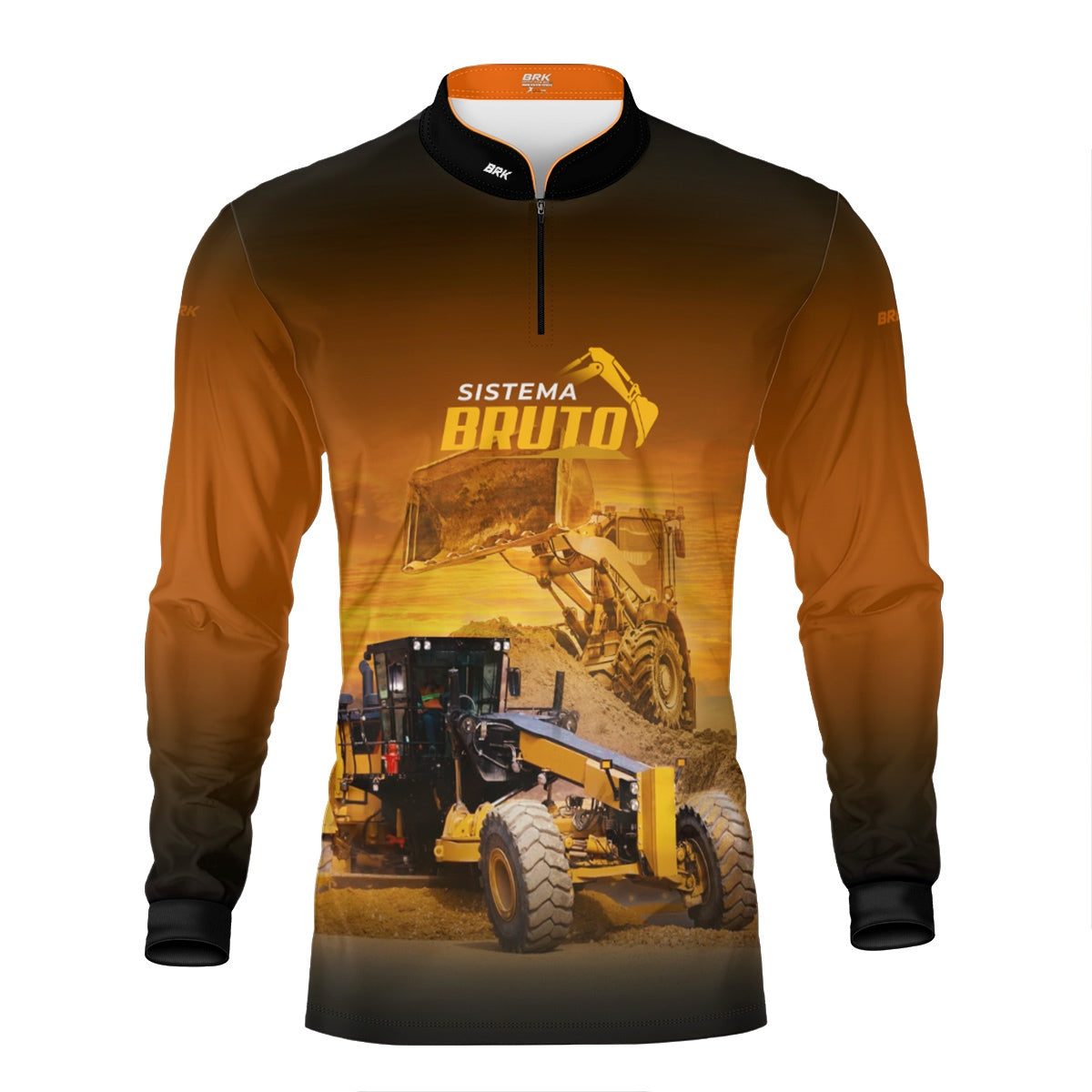 Camisa Máquina Pesada Brk Sistema Bruto Motoniveladora com UV50+