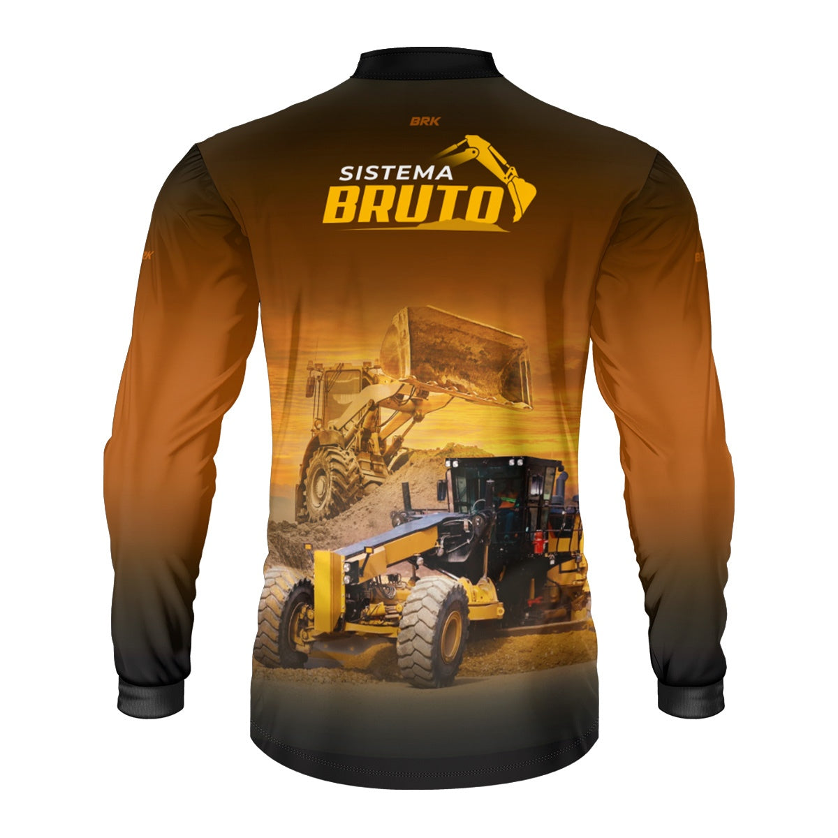 Camisa Máquina Pesada Brk Sistema Bruto Motoniveladora com UV50+