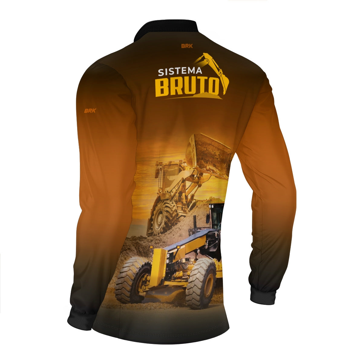 Camisa Máquina Pesada Brk Sistema Bruto Motoniveladora com UV50+