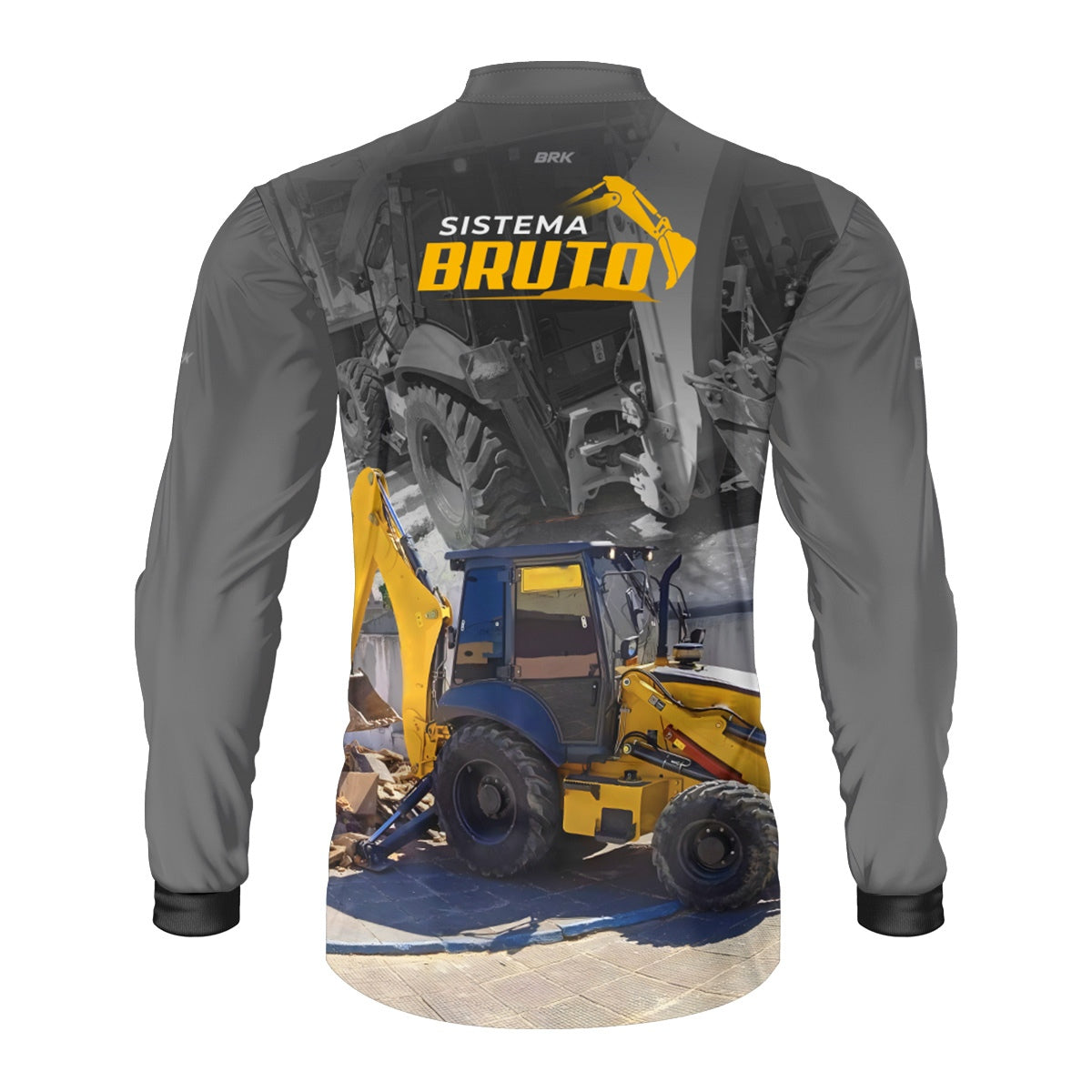 Camisa Máquina Pesada Brk Sistema Bruto Retroescavadeira com UV50+