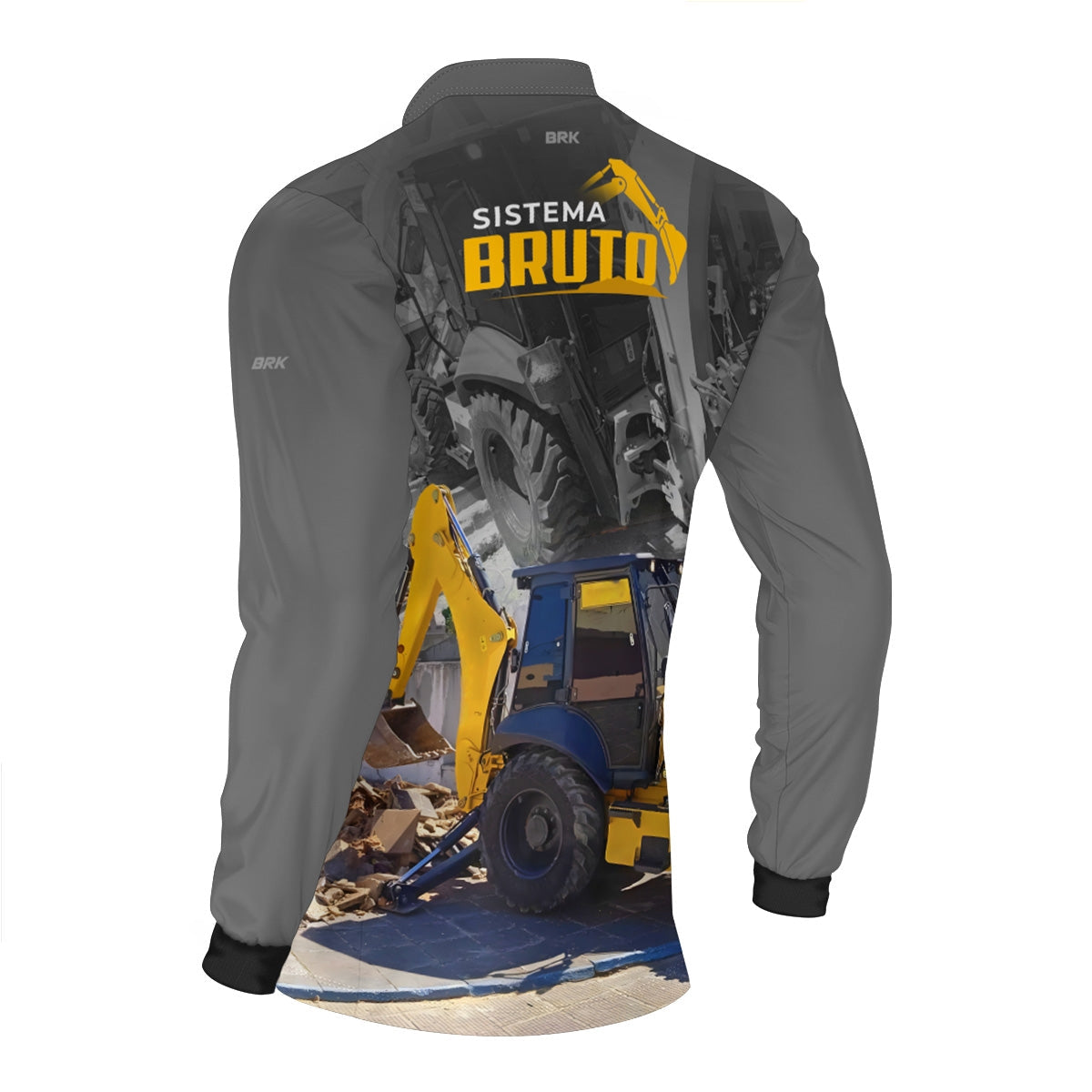 Camisa Máquina Pesada Brk Sistema Bruto Retroescavadeira com UV50+