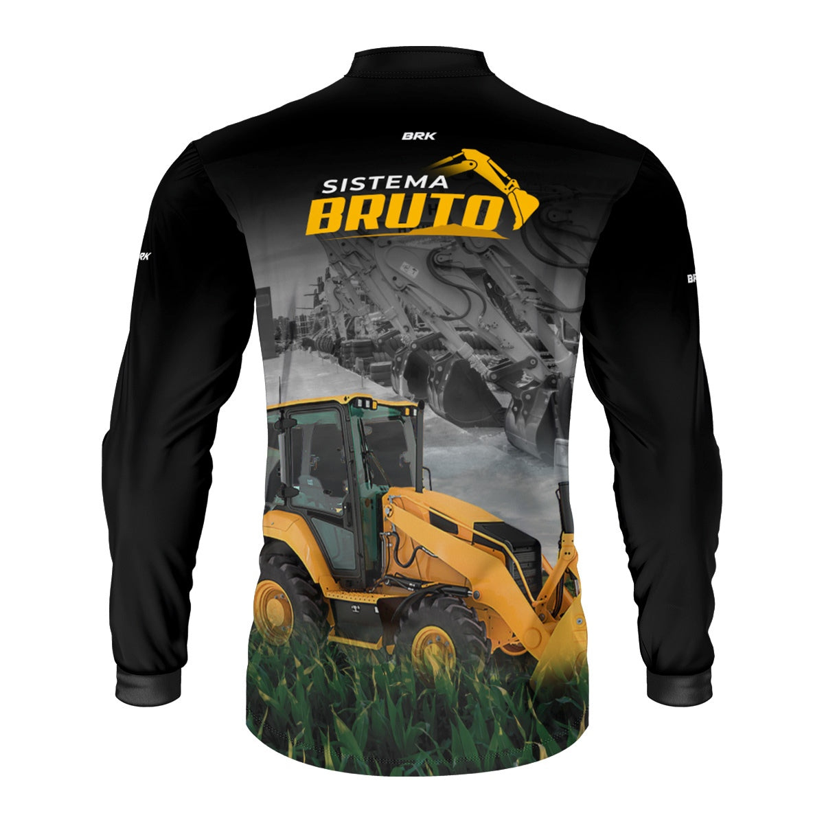 Camisa Máquina Pesada Brk Sistema Bruto Retroescavadeira com UV50+