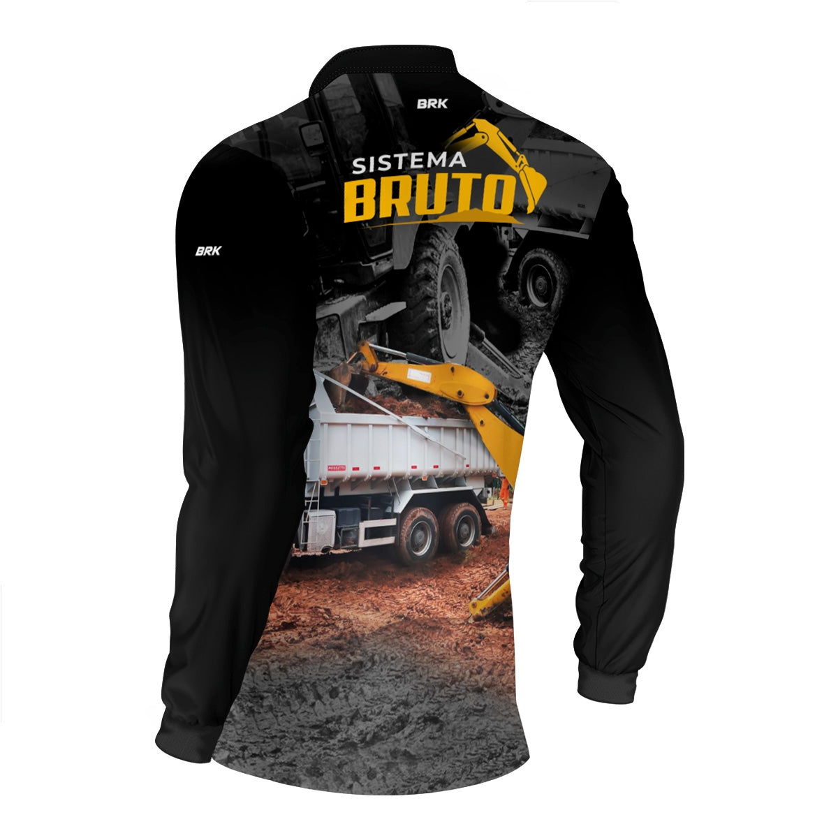 Camisa Máquina Pesada Brk Sistema Bruto Retroescavadeira com UV50+