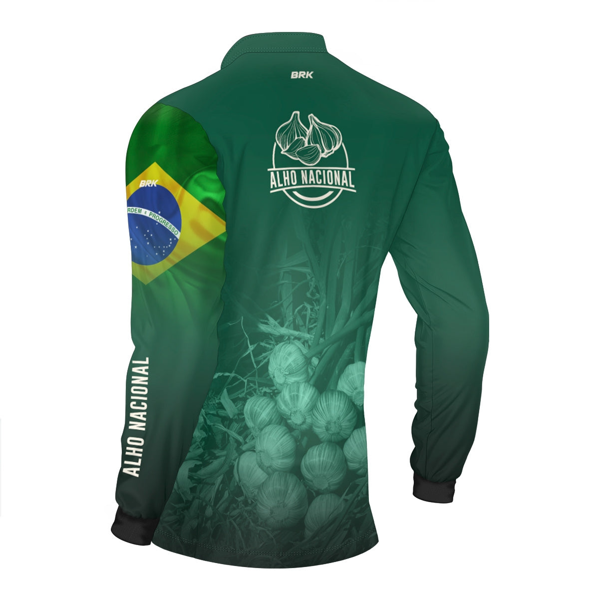 Camisa Agro Brk Alho Nacional Brasil com Proteção Solar UV50+