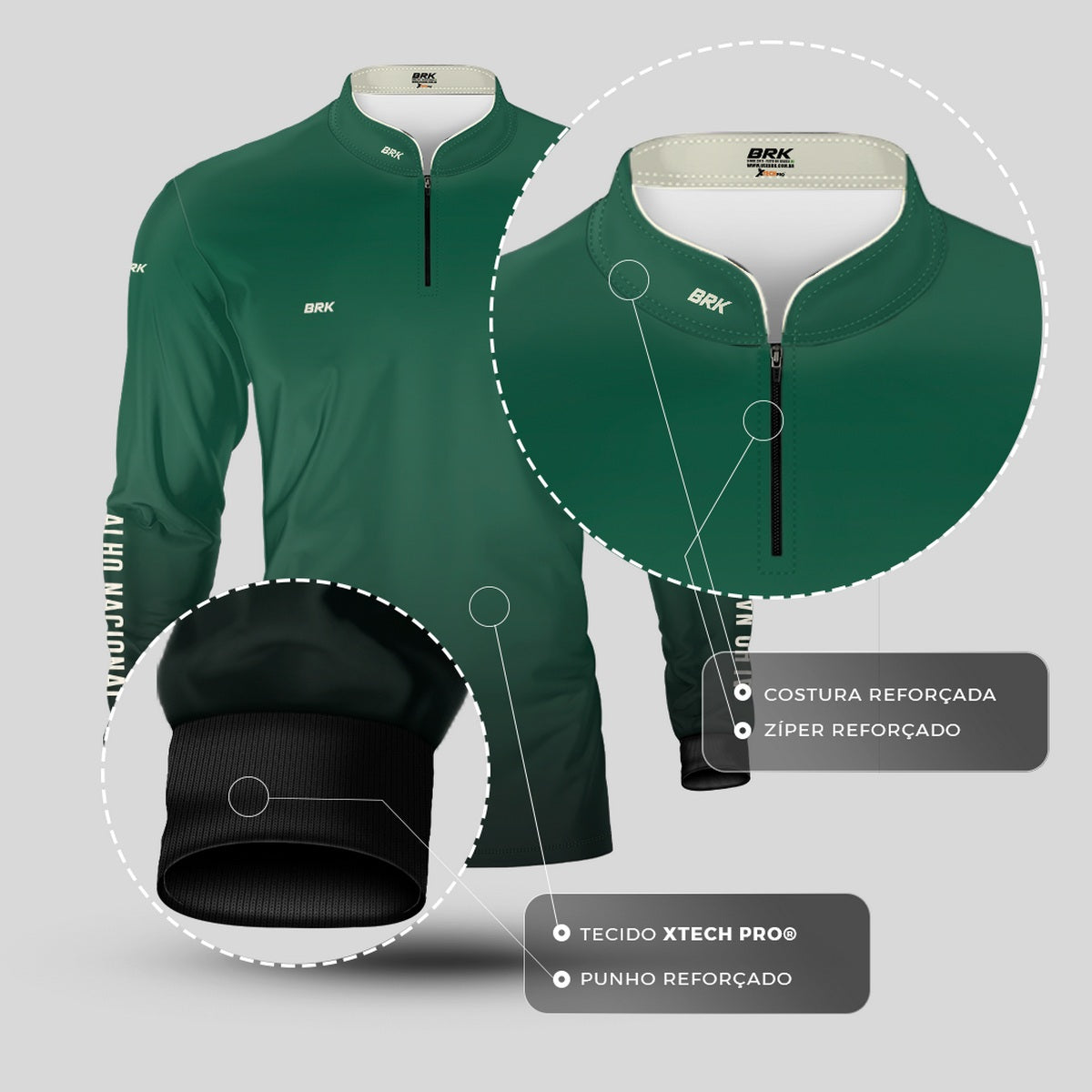 Camisa Agro Brk Alho Nacional com Proteção Solar UV50+