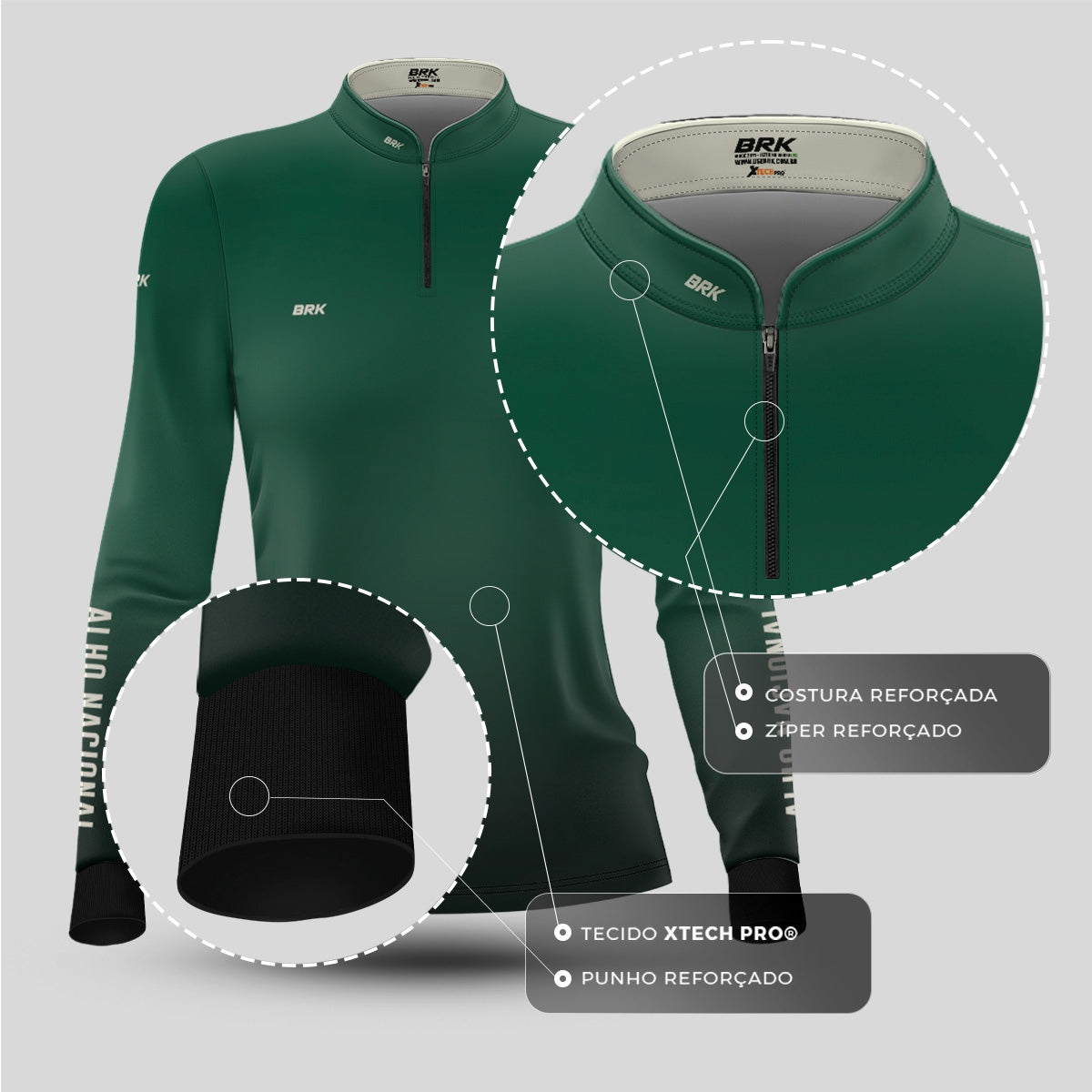 Camisa Agro Feminina Brk Alho Nacional com Proteção Solar UV50+