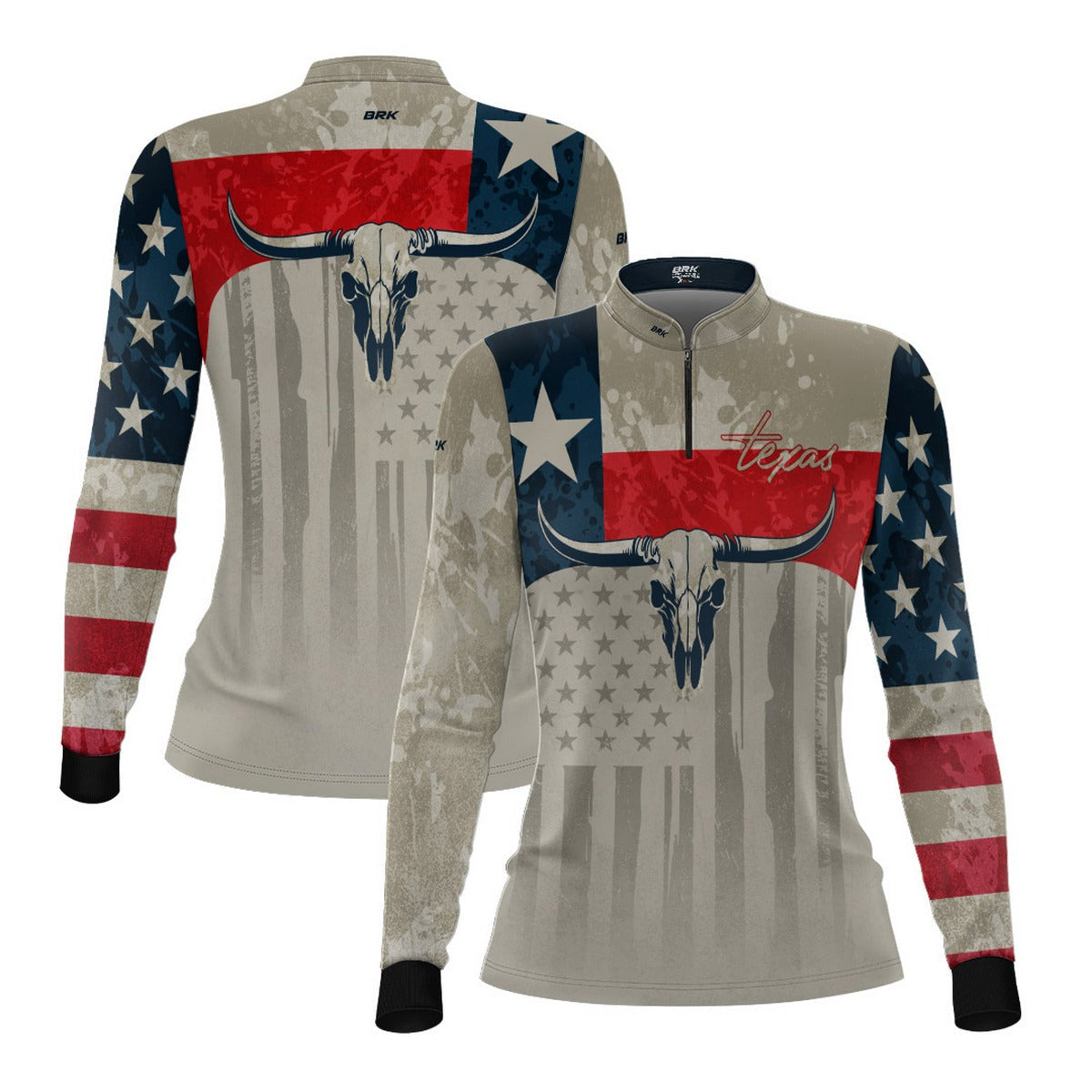 Camisa Agro Feminina Brk Texas Long Horn com Proteção UV50+