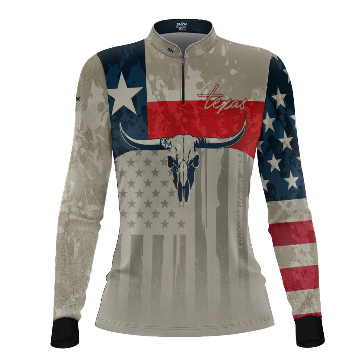 Camisa Agro Feminina Brk Texas Long Horn com Proteção UV50+