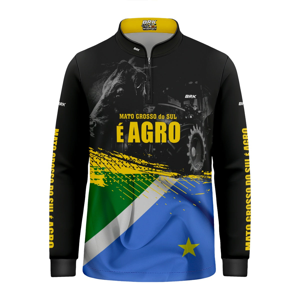 Camisa Brk Agro Infantil Mato Grosso do Sul é Agro com UV50+