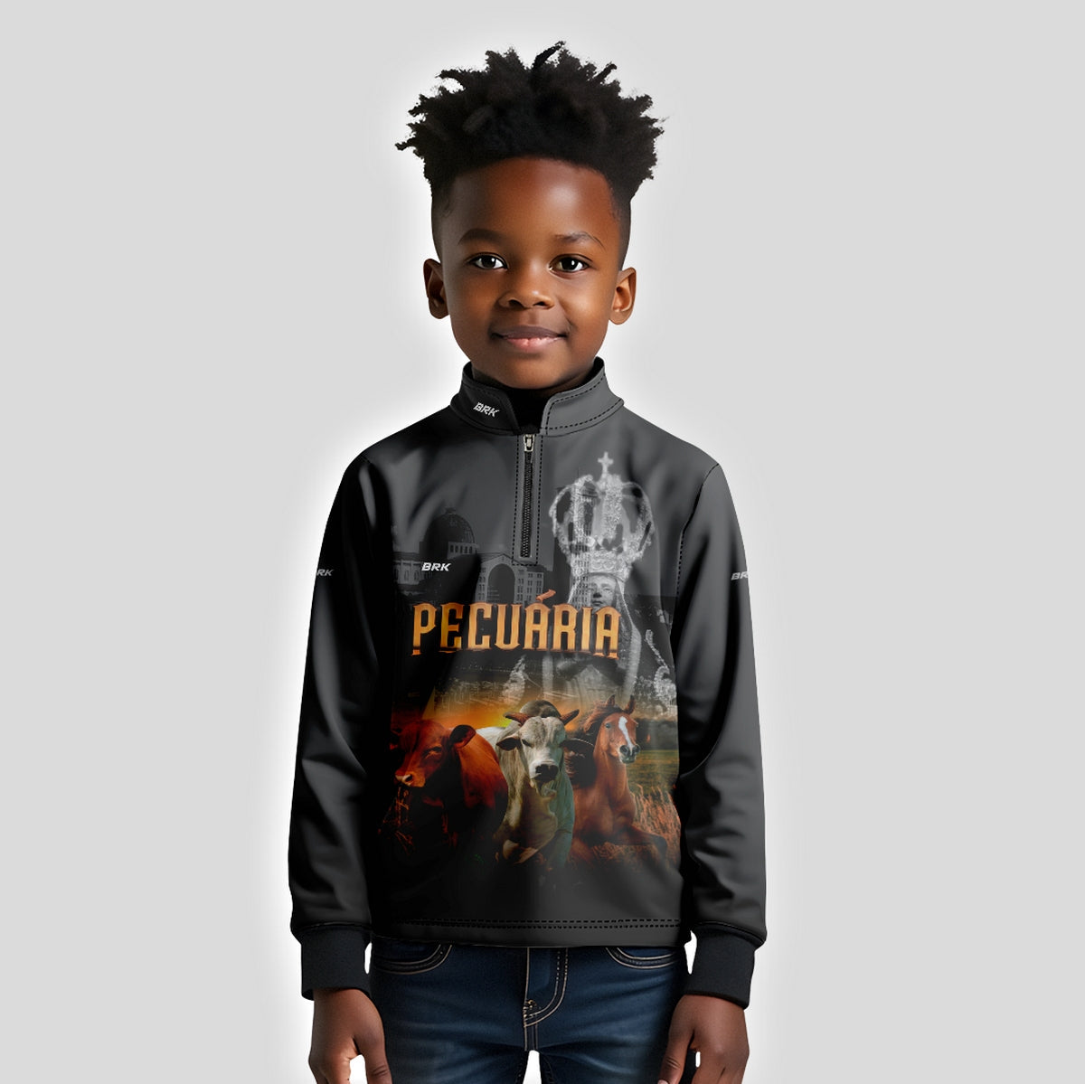 Camisa Agro Brk Nossa Senhora Pecuária com Proteção UV50+