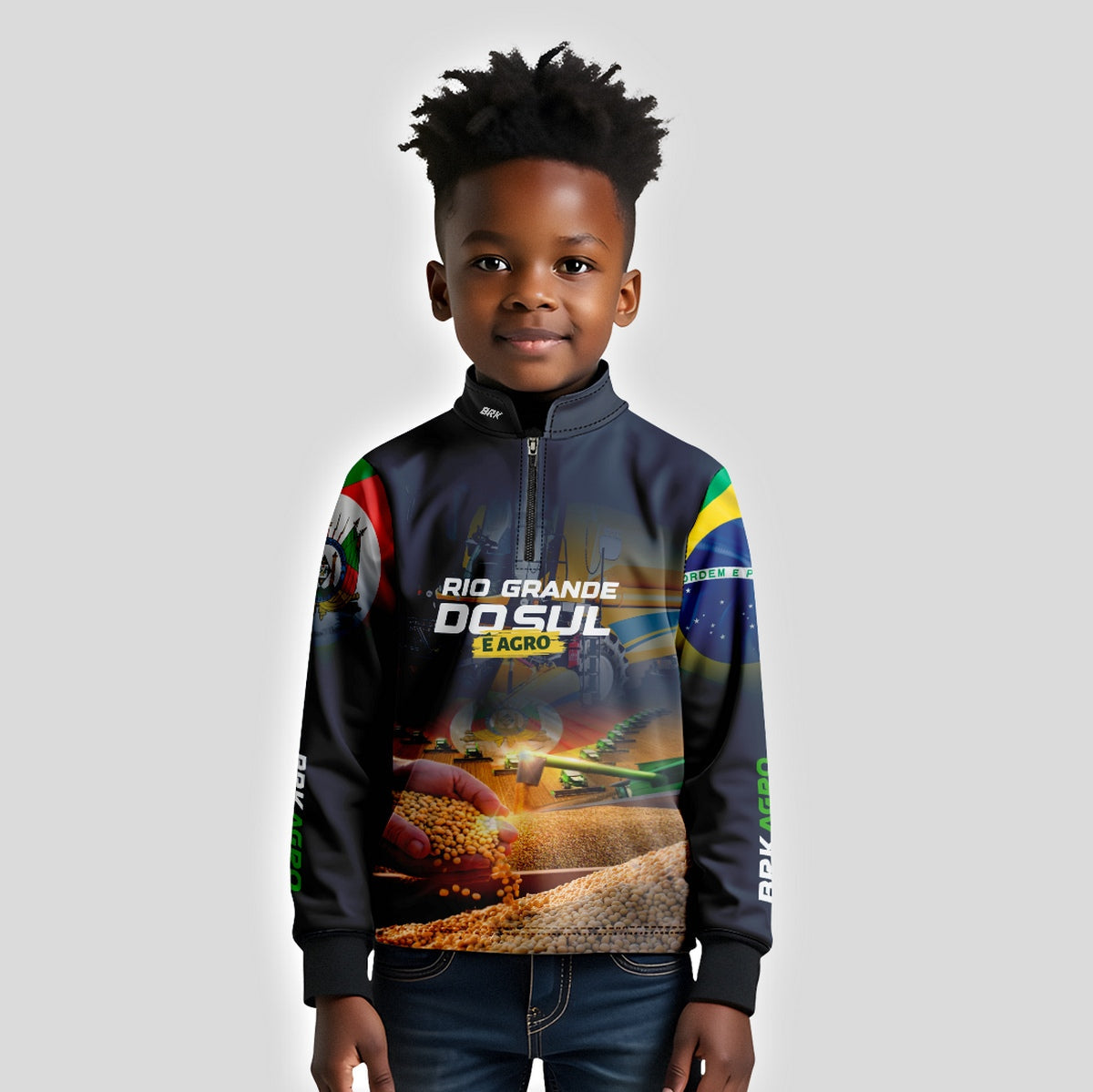 Camisa Agro Brk Rio Grande do Sul é Agro com Proteção UV50+