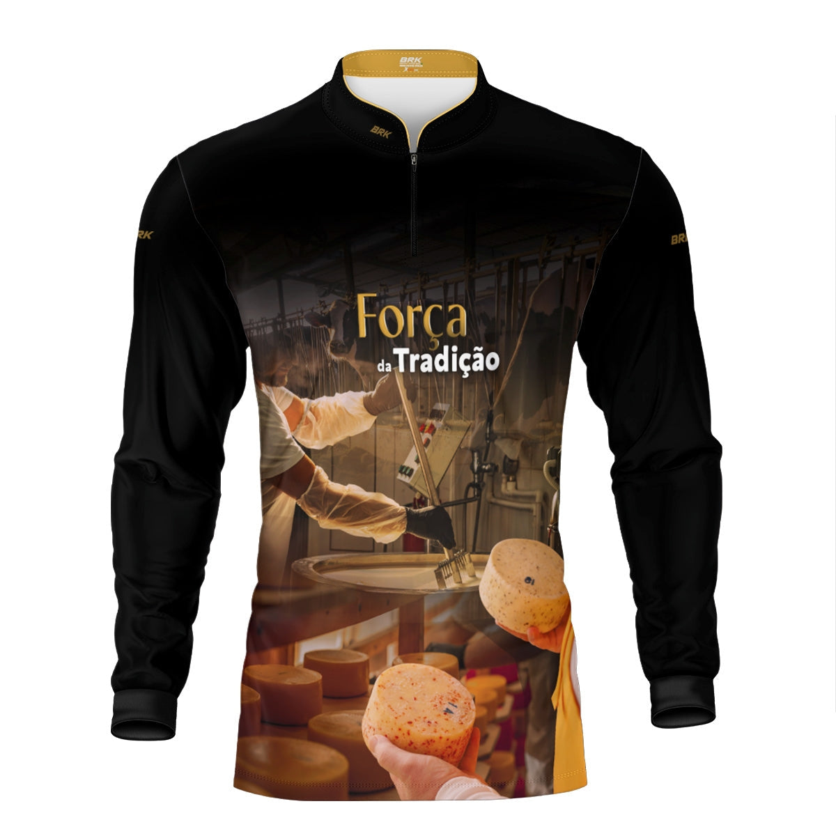 Camisa Agro Brk A Força da Tradição Produção de Queijo com Proteção UV50+