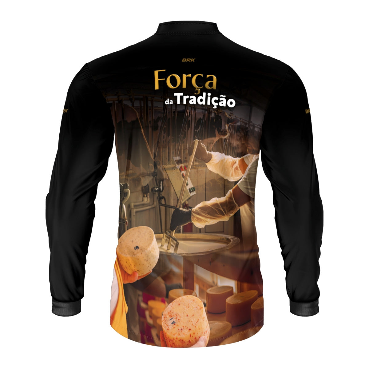 Camisa Agro Brk A Força da Tradição Produção de Queijo com Proteção UV50+