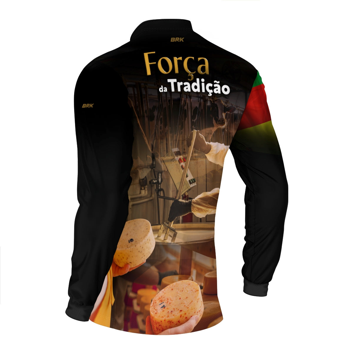 Camisa Agro Brk A Força da Tradição Produção de Queijo RS com Proteção UV50+