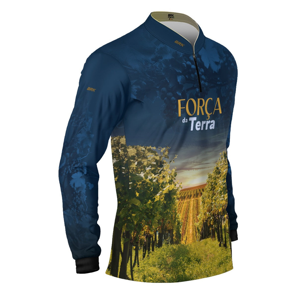 Camisa Agro Brk A Força da Terra Produção de Uva com Proteção UV50+