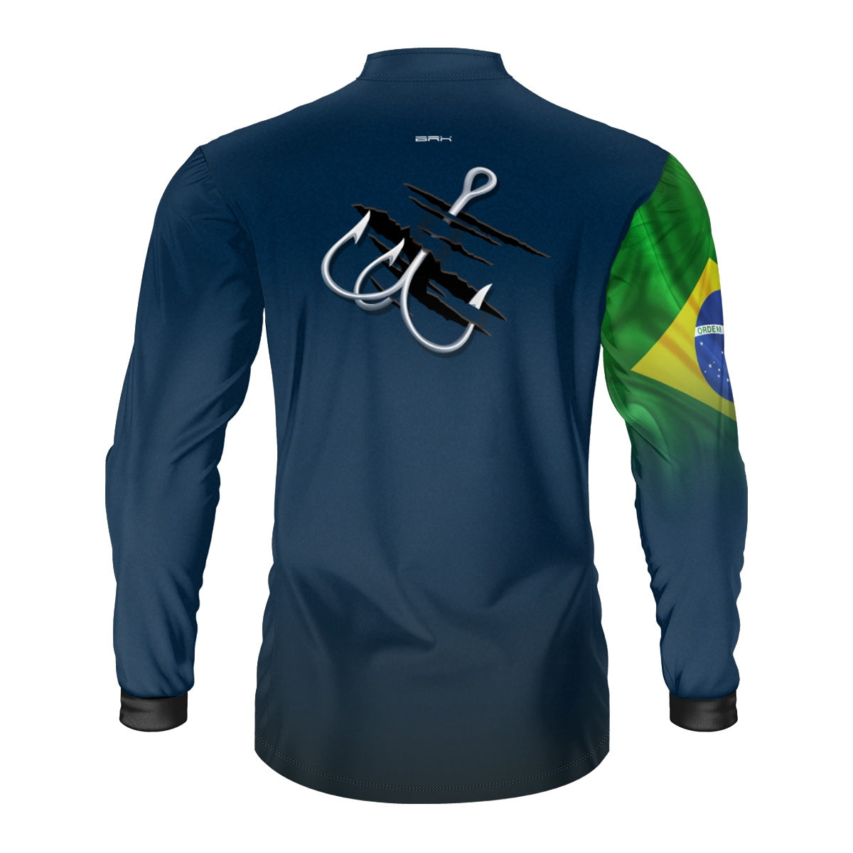 Camisa Brk Azul Bandeira do Brasil Garateia com Proteção UV50+
