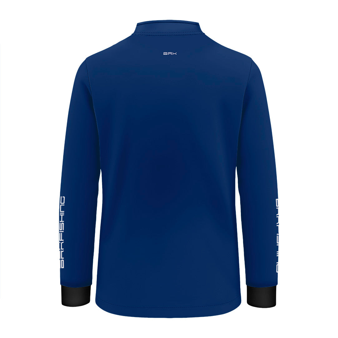 Camisa Infantil Brk Azul Bandeira do Brasil Garateia com Proteção UV50+