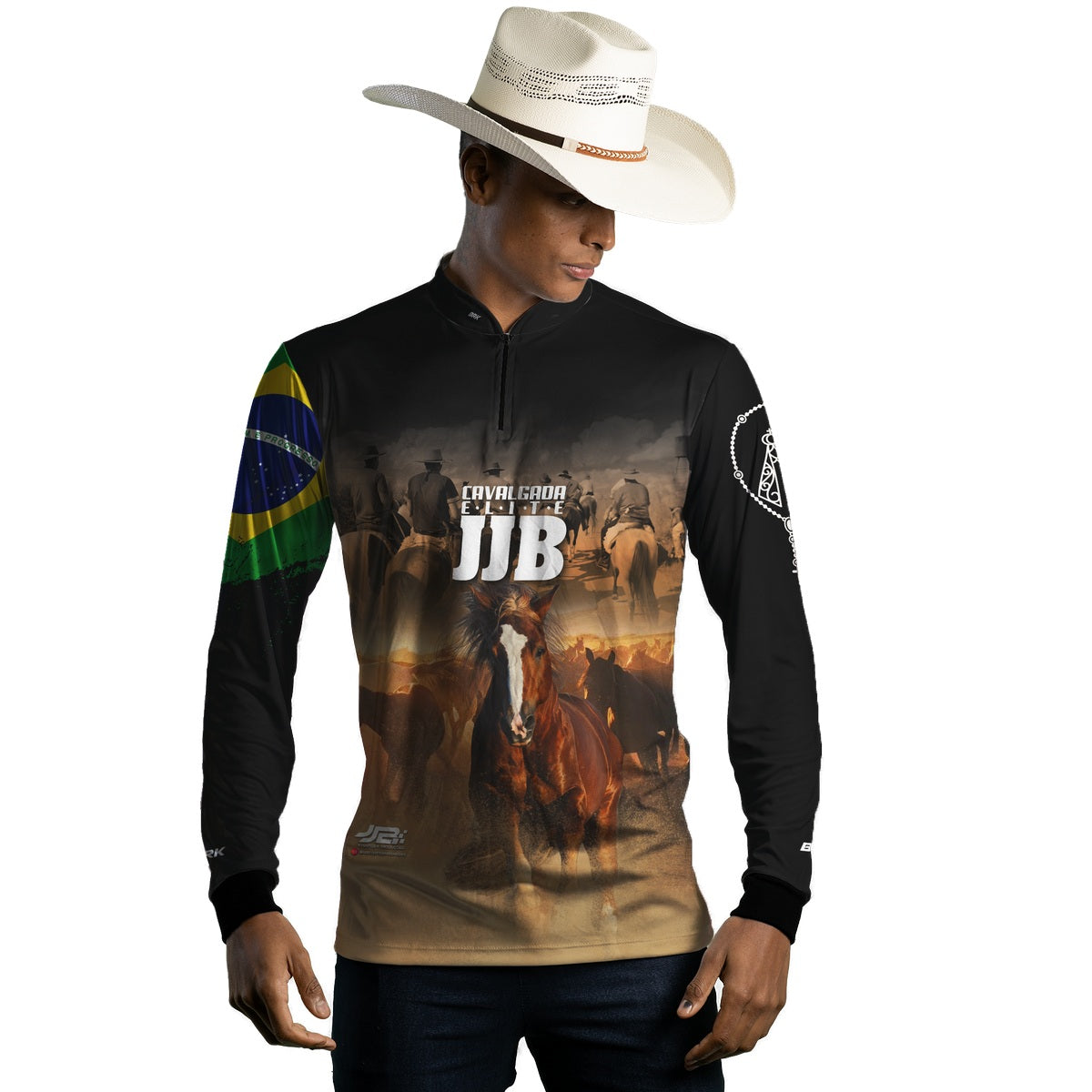 Camisa Agro Brk Cavalgada Elite JJB com Proteção UV50+