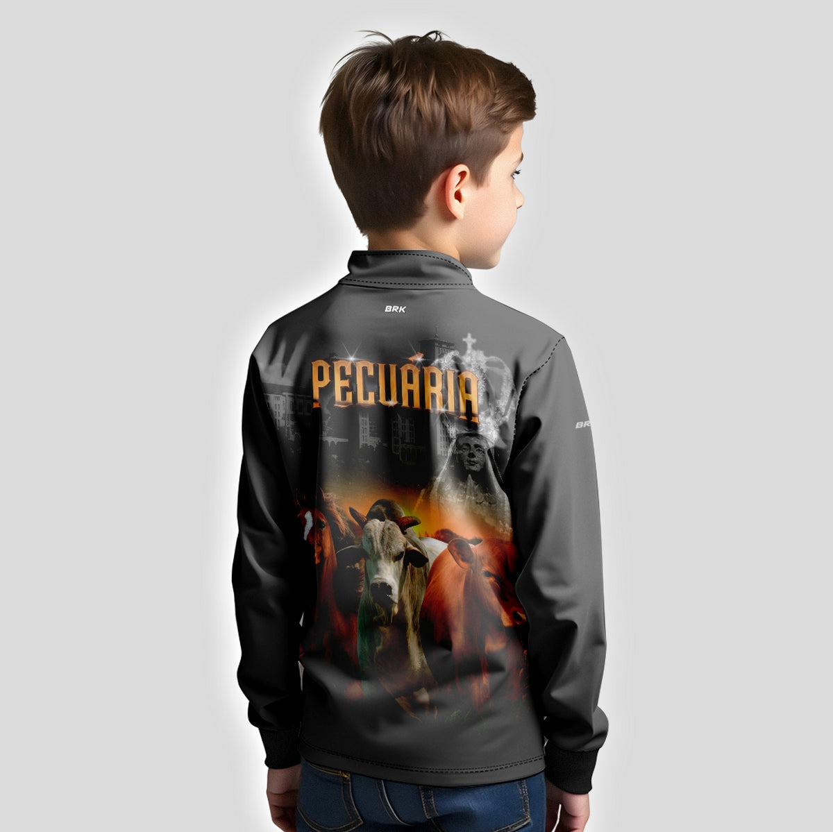 Camisa Agro Brk Nossa Senhora Pecuária com Proteção UV50+